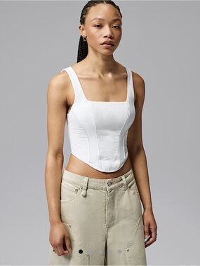 Air Jordan Nike Fight Club corset top tank white size 4 small NWT $80